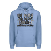 Colony Blue in may we wear gray brain cancer awareness Premium Hoodie - MaliasSmallBusiness