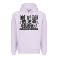 Lilac in may we wear gray brain cancer awareness Premium Hoodie - MaliasSmallBusiness