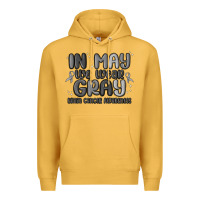Mustard in may we wear gray brain cancer awareness Premium Hoodie - MaliasSmallBusiness