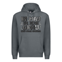 Rock in may we wear gray brain cancer awareness Premium Hoodie - MaliasSmallBusiness