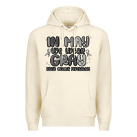 Sandshell in may we wear gray brain cancer awareness Premium Hoodie - MaliasSmallBusiness