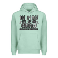 Seafoam in may we wear gray brain cancer awareness Premium Hoodie - MaliasSmallBusiness