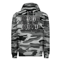 Slate Camo in may we wear gray brain cancer awareness Premium Hoodie - MaliasSmallBusiness
