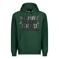 Sports Green in may we wear gray brain cancer awareness Premium Hoodie - MaliasSmallBusiness