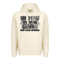 Tofu in may we wear gray brain cancer awareness Premium Hoodie - MaliasSmallBusiness
