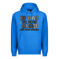 True Royal in may we wear gray brain cancer awareness Premium Hoodie - MaliasSmallBusiness