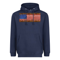 Navy usa flag leopard Heavyweight Hoodie - JahusDesignShop