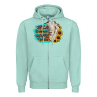 Seafoam just a girl who loves goats Zipper Hoodie - RanaPortraitStore