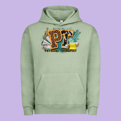 Pt Physical Therapist Western Urban Hoodie Designed By Nancycooperartshop