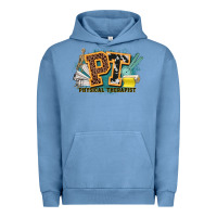 Pigment Pebble Blue pt physical therapist western Urban Hoodie - NancyCooperArtShop