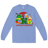 Colony Blue cna juneteenth certified nursing assistant Long Sleeve Tee - AdoDesignShop