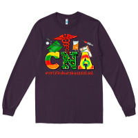Plum cna juneteenth certified nursing assistant Long Sleeve Tee - AdoDesignShop