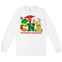 White cna juneteenth certified nursing assistant Long Sleeve Tee - AdoDesignShop