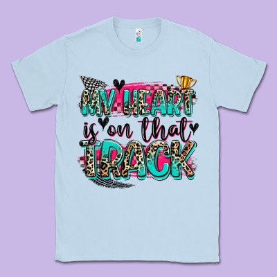 My Heart Is On That Track Classic Tee Designed By Zillion Design Studio