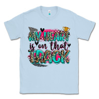 Dusty Blue my heart is on that track Classic Tee - Zillion Design Studio