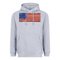Heather Grey usa flag Heavyweight Hoodie - JahusDesignShop