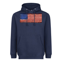 Navy usa flag Heavyweight Hoodie - JahusDesignShop