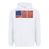 White usa flag Heavyweight Hoodie - JahusDesignShop