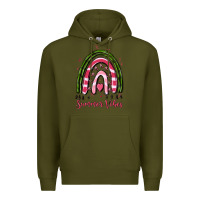 Army Green summer vibes Premium Hoodie - MaliasSmallBusiness