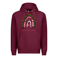 Burgundy summer vibes Premium Hoodie - MaliasSmallBusiness
