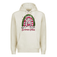 Oatmeal Heather summer vibes Premium Hoodie - MaliasSmallBusiness