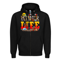 Black miner life Zipper Hoodie - Zillion Design Studio