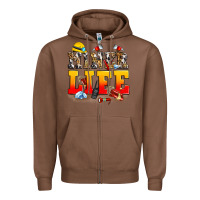 Chestnut miner life Zipper Hoodie - Zillion Design Studio