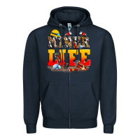 Navy miner life Zipper Hoodie - Zillion Design Studio