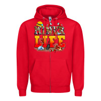Red miner life Zipper Hoodie - Zillion Design Studio