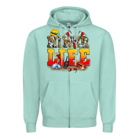 Seafoam miner life Zipper Hoodie - Zillion Design Studio