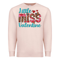 Pale Pink little miss valentine Premium Sweatshirt - JahusDesignShop