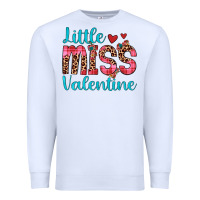 White little miss valentine Premium Sweatshirt - JahusDesignShop