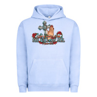 Pigment Grape Ice she will not fail psalm christian cross pray Urban Hoodie - NancyCooperArtShop