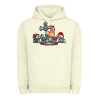 Pigment Pistachio she will not fail psalm christian cross pray Urban Hoodie - NancyCooperArtShop