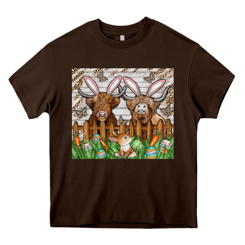 Easter Cow Heavy Core Tee by CowhideDigitalArt | Teevron