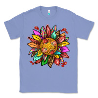 Colony Blue strawberry sunflower Classic Tee - texasbilliewilder