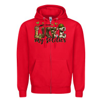 Red love my soldier Zipper Hoodie - Zillion Design Studio