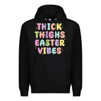 Black thicks thighs easter vibes Premium Hoodie - MaliasSmallBusiness