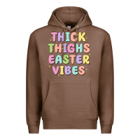 Chestnut thicks thighs easter vibes Premium Hoodie - MaliasSmallBusiness