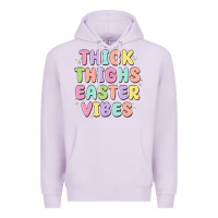 Lilac thicks thighs easter vibes Premium Hoodie - MaliasSmallBusiness