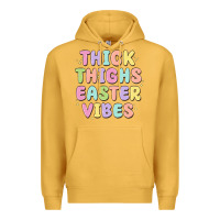 Mustard thicks thighs easter vibes Premium Hoodie - MaliasSmallBusiness