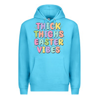 Ocean Blue thicks thighs easter vibes Premium Hoodie - MaliasSmallBusiness