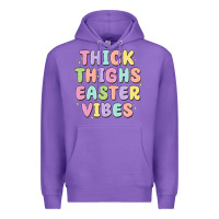 Purple thicks thighs easter vibes Premium Hoodie - MaliasSmallBusiness