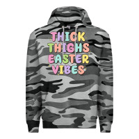 Slate Camo thicks thighs easter vibes Premium Hoodie - MaliasSmallBusiness