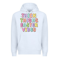 White thicks thighs easter vibes Premium Hoodie - MaliasSmallBusiness