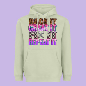 Race ıt Great ıt Fıx ıt Repeat ıt Heavyweight Hoodie Designed By Adodesignshop