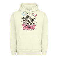 Pigment Pistachio the lovers skeletons Urban Hoodie - MaliasSmallBusiness