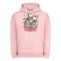 Pigment Salmon the lovers skeletons Urban Hoodie - MaliasSmallBusiness