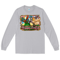 Moon Dust happy easter rooster chicken and chick Long Sleeve Tee - RanaPortraitStore