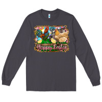 Smoke happy easter rooster chicken and chick Long Sleeve Tee - RanaPortraitStore